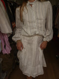 LINEN PLEATED SKIRT